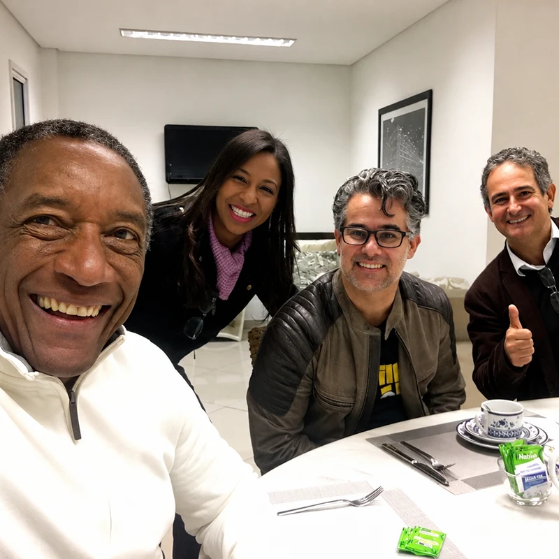 Débora Santos ao lado de Geraldo Rufino
